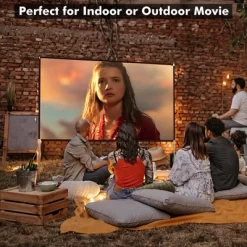 Costway 100'' Projector Screen W/ Stand 16:9 HD 4K Indoor Outdoor Projection Movie Screen -Outdoor Garden GUEST 7495abe8 3d6c 4e20 ade1 6b535acdcc43