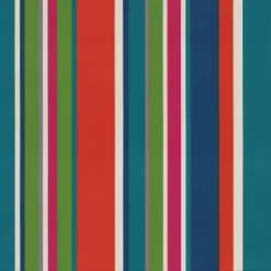 18.5" 2pk St. Lucia Stripe Throw Pillows Blue - Pillow Perfect