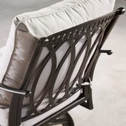 5pc Outdoor Set With 44" Round Aluminum Fire Table Set With 4 Swivel Rocking Chairs & Wind Blocker Lid - Oakland Living 25 5pc Outdoor Set With 44" Round Aluminum Fire Table Set With 4 Swivel Rocking Chairs & Wind Blocker Lid - Oakland Living -Outdoor Garden GUEST 758a75c9 e1ad 4e34 baa0 0db07c334369