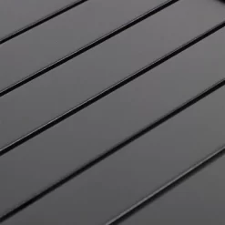 5pc Outdoor Dining Set With Padded Sling C-Spring Chairs & Round Metal Table With Umbrella Hole - Black - Captiva Designs -Outdoor Garden GUEST 7642f874 320b 46f5 95e4 dbeeb4a5c0ea