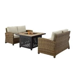 Crosley 3pc Bradenton Steel Outdoor Patio Fire Pit Furniture Set With Two Loveseats Tan/Brown 14 Crosley 3pc Bradenton Steel Outdoor Patio Fire Pit Furniture Set With Two Loveseats Tan/Brown -Outdoor Garden GUEST 7701d5f1 ecbb 4bb4 b81e 978e1be4d0ec
