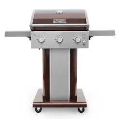 Permasteel 3-Burner Gas Grill With Foldable Side Tables -Outdoor Garden GUEST 783ba21a 1ad4 4278 ab09 a0c37ee77a74