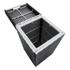 2pc Maksville Aluminum Patio Loveseat & Trash Can - MiBasics -Outdoor Garden GUEST 787247df 6f69 4b26 a81d 2514eda8b202