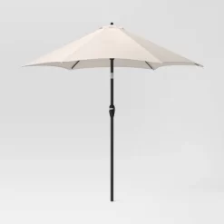 9'x9' Sunbrella Market Patio Umbrella - Black Pole - Smith & Hawken™ -Outdoor Garden GUEST 789f1121 355f 4eb2 88a7 481f3c59fd08