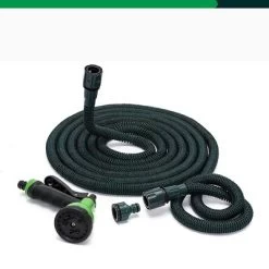 Somera 1181 " Stretchable Water Hose With Faucet Connection - Dark Green -Outdoor Garden GUEST 79c046b0 8f65 4c9e ac66 b62b3539192c