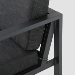 Navan 12pc Aluminum Sectional Sofa Seating Set Black/Dark Gray - Christopher Knight Home -Outdoor Garden GUEST 7b3f516f 800e 4b10 a8d1 9ef928b3e9bb