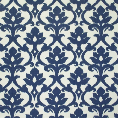 Outdoor Wicker Loveseat Cushion - Blue/White Damask - Pillow Perfect 2 Outdoor Wicker Loveseat Cushion - Blue/White Damask - Pillow Perfect - Image 2