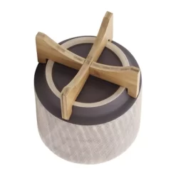 Sagebrook Home 12"x10" Mesh Ceramic Planter Pot With Stand Tan -Outdoor Garden GUEST 7e2a75d9 e71f 4f08 8ec7 8c498985d48b