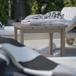 Flash Furniture Newport HDPE 2-Tier Adirondack Side Table - All-Weather - Indoor/Outdoor -Outdoor Garden GUEST 7eb75ca2 86c9 42a3 85ab f2c61ce8e2ee