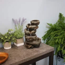 Sunnydaze Decor Sunnydaze Indoor Office Entryway Tabletop Serene Rocky Falls Water Fountain Feature With LED Light - 10" 14 Sunnydaze Decor Sunnydaze Indoor Office Entryway Tabletop Serene Rocky Falls Water Fountain Feature With LED Light - 10" -Outdoor Garden GUEST 7ec4f84d 952b 4aed bab8 2d58c8f5e0d8