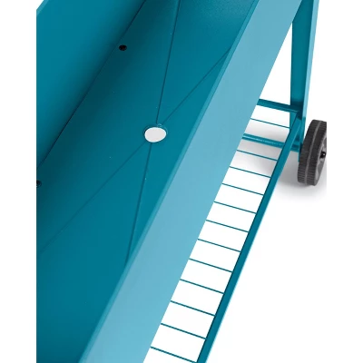 Gardener's Supply Company Metal Elevated Planter Cart With Wheels | Heavy Duty Outdoor Garden Work Table Steel Planter Box With Side Metal Sidewalls 3 Gardener's Supply Company Metal Elevated Planter Cart With Wheels | Heavy Duty Outdoor Garden Work Table Steel Planter Box With Side Metal Sidewalls - Image 3