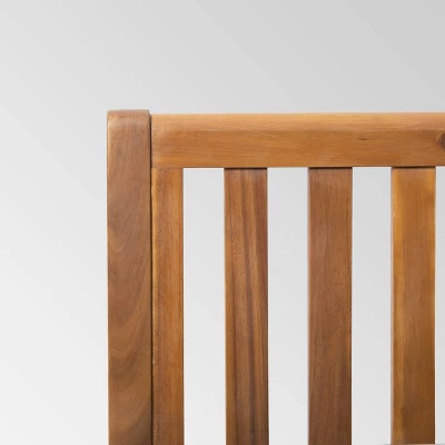 Caswell Set Of 2 Acacia Wood Club Chairs - Teak/Dark Teal - Christopher Knight Home 3 Caswell Set Of 2 Acacia Wood Club Chairs - Teak/Dark Teal - Christopher Knight Home - Image 3