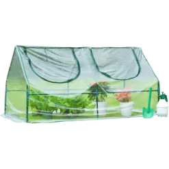 Aoodor Mini 4 Ft. X 2 Ft. X2 Ft. Greenhouse Zipper Doors -Outdoor Garden GUEST 7f346887 0b60 4496 b1b1 167cebbfcdc0
