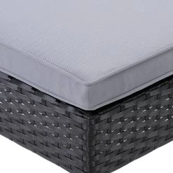 Parksville Patio Bar Set With Cushions - Black/Gray - CorLiving -Outdoor Garden GUEST 7f3fd426 68e7 4973 a1cf f17ad9563359