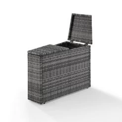 Catalina Outdoor Wicker Arm Table - Gray - Crosley -Outdoor Garden GUEST 7fcefdf7 db3a 4659 a119 cba421c8e9e3