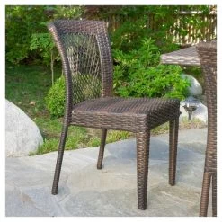 Dusk 7pc Wicker Dining Set - Multi-brown - Christopher Knight Home -Outdoor Garden GUEST 803339e7 c1d1 48dd b9d0 6c5f6fffc46b