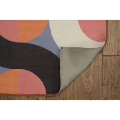 Rexford Washable Outdoor Rug Orange/Pink - Linon -Outdoor Garden GUEST 805ef10c 5b4b 4695 992e f667378dd666