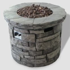 Maison 5pc Acacia Wood And Light Weight Concrete Adirondack Chair And Fire Pit Set - Gray - Christopher Knight Home -Outdoor Garden GUEST 813a8df5 a3c8 4767 9a5b eb644ea91a14