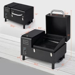 Costway Electric Wood Pellet Grill And Smoker Tabletop W/ Temperature Probe -Outdoor Garden GUEST 815e4cf2 8bf0 4e0b 8a95 75e1f61f9d3f