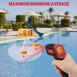 ThermoPro TP30W Digital Infrared Thermometer Gun Non Contact Laser Temperature Gun For Pizza Oven, Grill Swimming Pool, Construction And More -Outdoor Garden GUEST 820be6f0 ba80 4ba3 a50d ac7a55809f39
