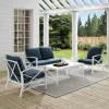 Kaplan 4pc Outdoor Conversation Set - Navy - Crosley