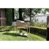 Permasteel 80qt Stainless Steel Outdoor Cooler Cart Silver
