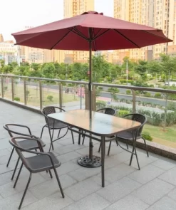 Gardenised Outdoor Patio Cast Iron Umbrella Base Holder Stand -Outdoor Garden GUEST 8476d4b3 7a50 44e6 ac32 74026ec3eeb5