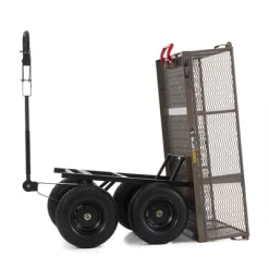 Gorilla Cart GORMP-12 5 Cubic Feet 1200 Pound Capacity Heavy Duty Durable Steel Multi Use Quick Dump Wagon Utility Cart W/ 2 In 1 Towing Handle, Gray -Outdoor Garden GUEST 87e65bce 289e 4f1e 86b7 ea04a90ddabe