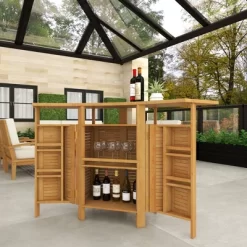 Patio Bar Table Teak - Olivia & May 27 Patio Bar Table Teak - Olivia & May -Outdoor Garden GUEST 893657b3 95f4 4742 8a1d c058be112ea7