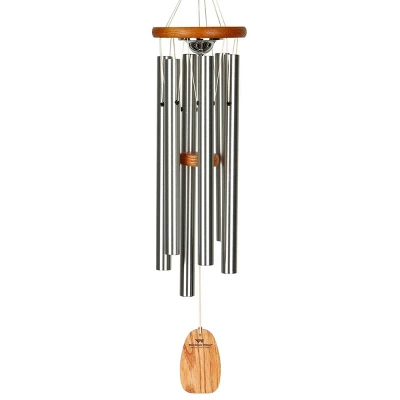 Woodstock Wind Chimes Signature Collection, Woodstock Memorial Chime, 24'' Silver Wind Chime AGMU 2 Woodstock Wind Chimes Signature Collection, Woodstock Memorial Chime, 24'' Silver Wind Chime AGMU - Image 2