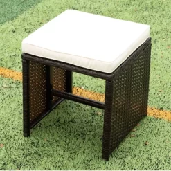 9pc Outdoor Wicker Dining Set With Cushions - Dark Brown/Beige - GODEER 26 9pc Outdoor Wicker Dining Set With Cushions - Dark Brown/Beige - GODEER -Outdoor Garden GUEST 8ba6a2eb 3ee5 458d ad27 5d4d80a611fe