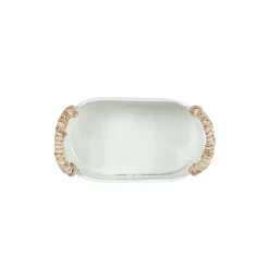 Trough Mini Planter White Metal, Reed & Wood By Foreside Home & Garden -Outdoor Garden GUEST 8bddd26c cc5c 4e8d 8a09 f2c141de5ed6
