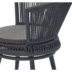 3pc Outdoor Wicker Conversation Set With Cushions - Dark Gray - GODEER -Outdoor Garden GUEST 8beb92c3 b5e3 448e a264 42a7e774a282