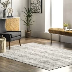 NuLOOM Valerie Textured Geometric Indoor/Outdoor Patio Area Rug