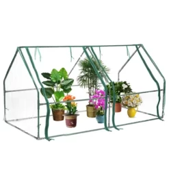 Gardenised Green Outdoor Waterproof Portable Plant Greenhouse With 2 Clear Zippered Windows 21 Gardenised Green Outdoor Waterproof Portable Plant Greenhouse With 2 Clear Zippered Windows -Outdoor Garden GUEST 8c5f27e4 178f 4701 89e6 c2e553c29364
