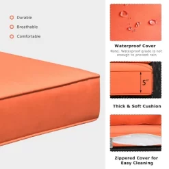 Costway 2PCS Outdoor Wicker Rocking Chair Patio Lawn Rattan Single Chair Glider W/ Cushion -Outdoor Garden GUEST 8ca48ed5 2ad1 4cfc a5d4 914c02ca85b2