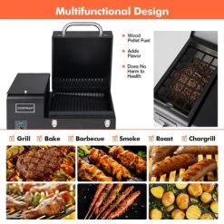 Costway Electric Wood Pellet Grill And Smoker Tabletop W/ Temperature Probe -Outdoor Garden GUEST 8f2cb66e 222d 4264 a917 67fef4954982