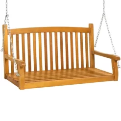 Best Choice Products 48in Wooden Curved Back Hanging Porch Swing Bench For Patio, Deck W/ Mounting Chains 14 Best Choice Products 48in Wooden Curved Back Hanging Porch Swing Bench For Patio, Deck W/ Mounting Chains -Outdoor Garden GUEST 8fe933b3 61b4 4a13 bee6 f4a10e0a3b33