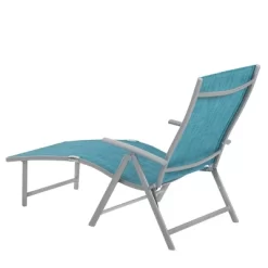 3pc Outdoor Aluminum Folding Adjustable Chaise Lounge Chair And Table Set Blue - Crestlive Products 9 3pc Outdoor Aluminum Folding Adjustable Chaise Lounge Chair And Table Set Blue - Crestlive Products -Outdoor Garden GUEST 90e34de8 9a21 48ed 9777 af37decda72a