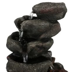 Sunnydaze Decor Sunnydaze Indoor Office Entryway Tabletop Serene Rocky Falls Water Fountain Feature With LED Light - 10" 11 Sunnydaze Decor Sunnydaze Indoor Office Entryway Tabletop Serene Rocky Falls Water Fountain Feature With LED Light - 10" -Outdoor Garden GUEST 9202f396 f55b 4a9d 858b 13a3113dc297