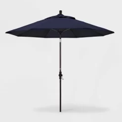 9' Aluminum Collar Tilt Crank Sunbrella Patio Umbrella - California Umbrella -Outdoor Garden GUEST 926b76f0 68f6 414b a87d aa7d2f83f016
