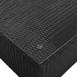 7pc Wicker Patio Seating Set With Cushions & Striped Pillows - Gray - GODEER -Outdoor Garden GUEST 927231ac bfda 4fa7 b64d 579b69115675