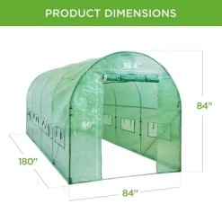 Best Choice Products 15x7x7ft Walk-In Greenhouse Tunnel, Garden Accessory Tent W/ 8 Roll-Up Windows, Zippered Door -Outdoor Garden GUEST 92e25254 069a 417a 837f aecea901354a