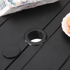 7pc Outdoor Dining Set With 6 Chairs With Seat & Back Cushions & Metal Rectangle Table With Umbrella Hole - Captiva Designs 30 7pc Outdoor Dining Set With 6 Chairs With Seat & Back Cushions & Metal Rectangle Table With Umbrella Hole - Captiva Designs -Outdoor Garden GUEST 9372e227 684d 4a17 8ef5 05bf9035b7f1