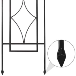 Sunnydaze Decorative Steel Metal Chic Diamonds Design Garden Trellis - Black - 2-Pack -Outdoor Garden GUEST 95a49bf6 1fe0 459e aa29 49b4c90d9d93