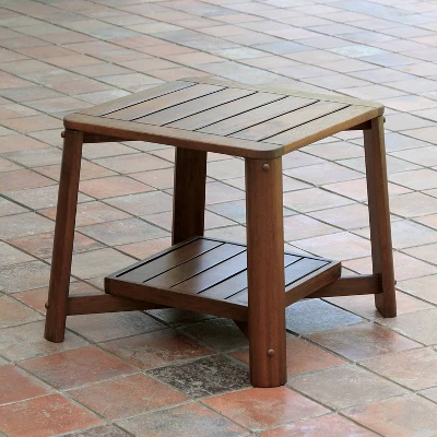 Westlake 3pc Wood Patio Chat Set With Cushion - Red Brick - Cambridge Casual 3 Westlake 3pc Wood Patio Chat Set With Cushion - Red Brick - Cambridge Casual - Image 3