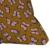 Little Arrow Design Co. Monarch Butterflies Outdoor Throw Pillow Pink/Brown - Deny Designs