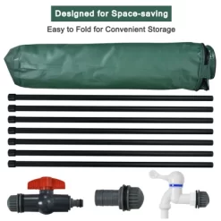 Costway 100 Gallon Portable Rain Barrel Water Collector Collapsible Tank W/Spigot Filter -Outdoor Garden GUEST 97e77cca 8b79 4bc0 8e11 274d305d3635