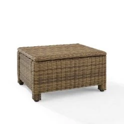 Bradenton Outdoor Wicker Ottoman - Crosley -Outdoor Garden GUEST 9955ef4b 721a 4c35 873e d93c83b2cf2e
