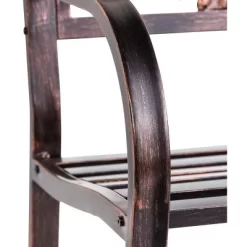 Plow & Hearth Sunflower Metal Garden Bench -Outdoor Garden GUEST 99bea344 7d71 4707 aa2c b46ee4cd3326